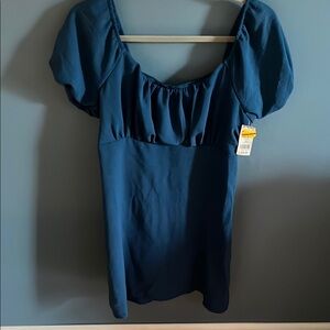 Elegant Blue Women's Dress